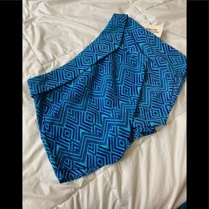 Nwt turquoise pattern skort from forever 21